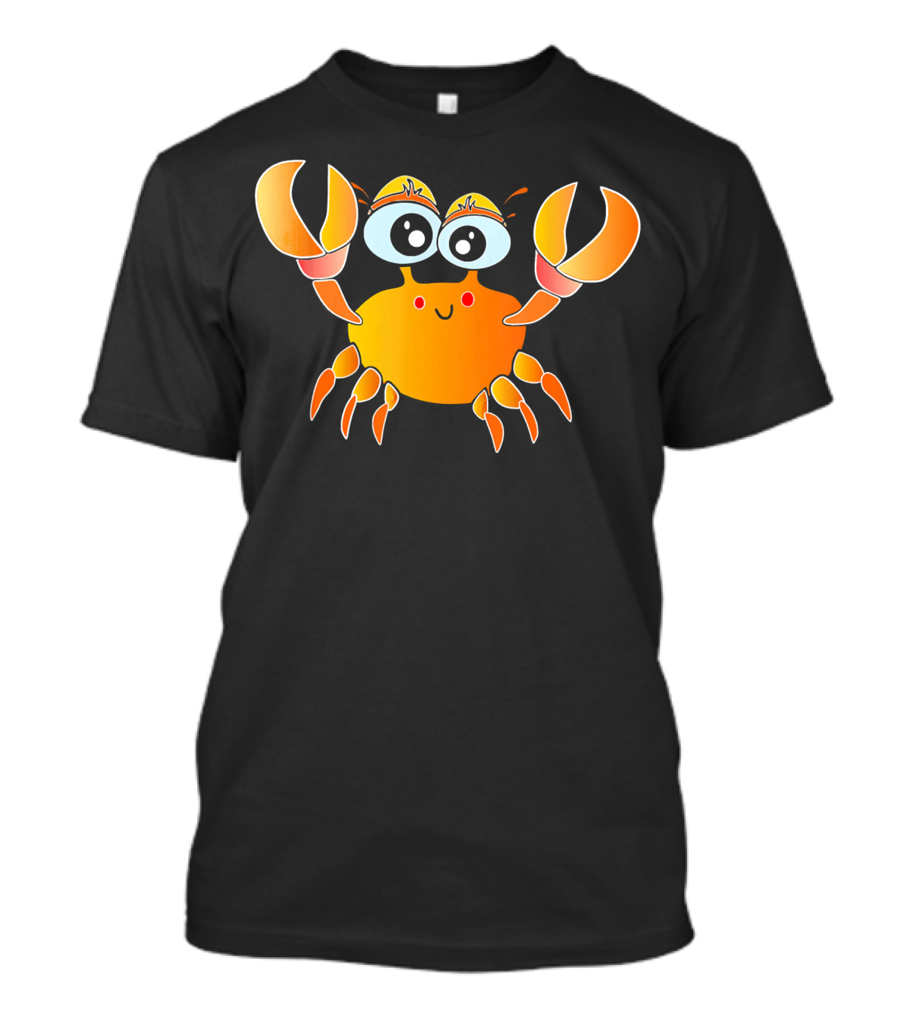 Funny Crab Karl The Sea Crab With Big Eyes And Bright Orange Claws T-Shirt