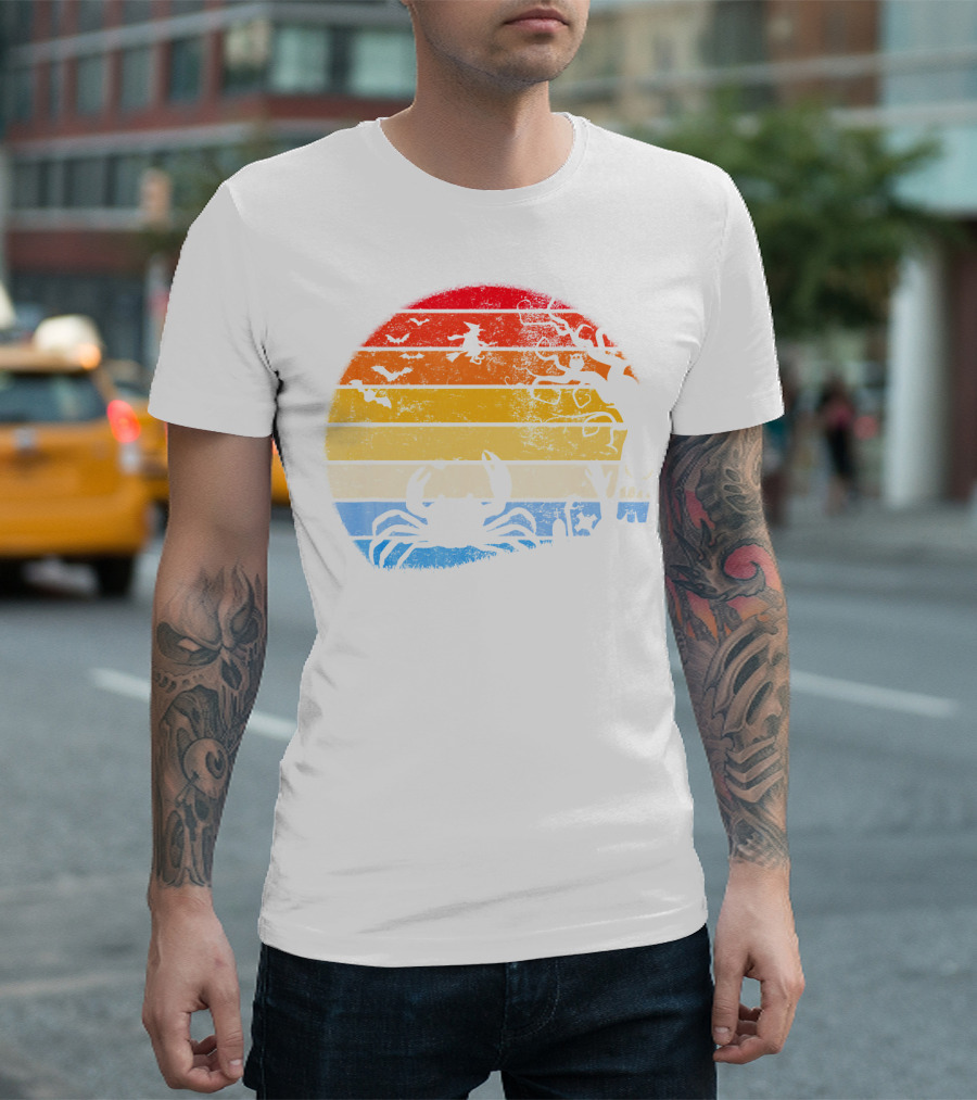 King Crab Moon with Witch and Tree T-Shirt