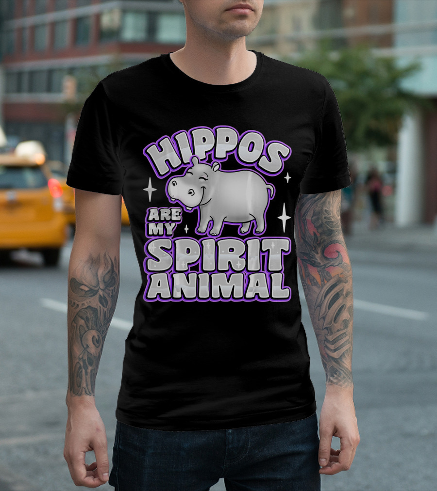 Hippos Are My Spirit Animal Love Baby Hi T-Shirt