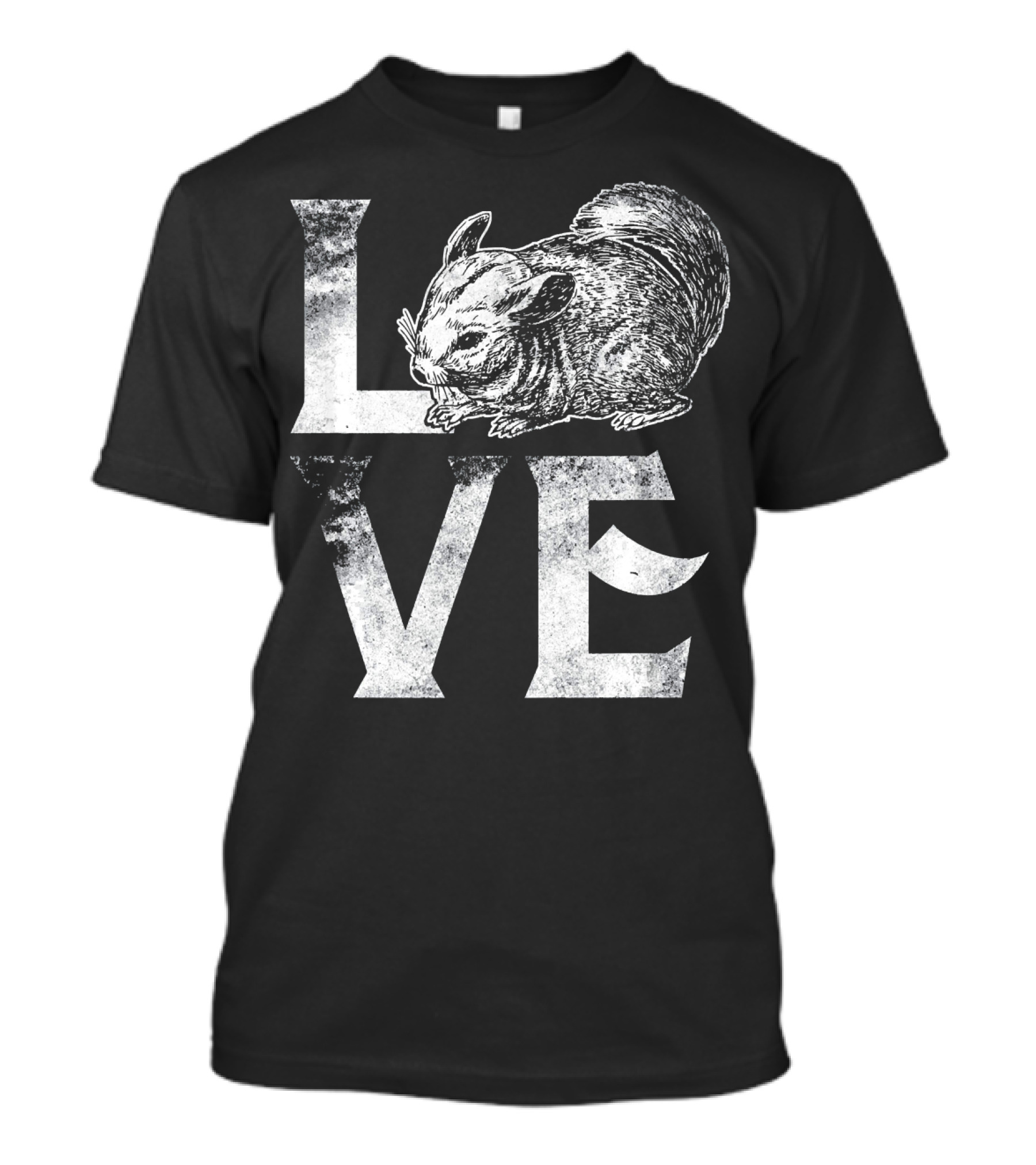 Love Chinchilla Cute Spirit Letter T-Shirt