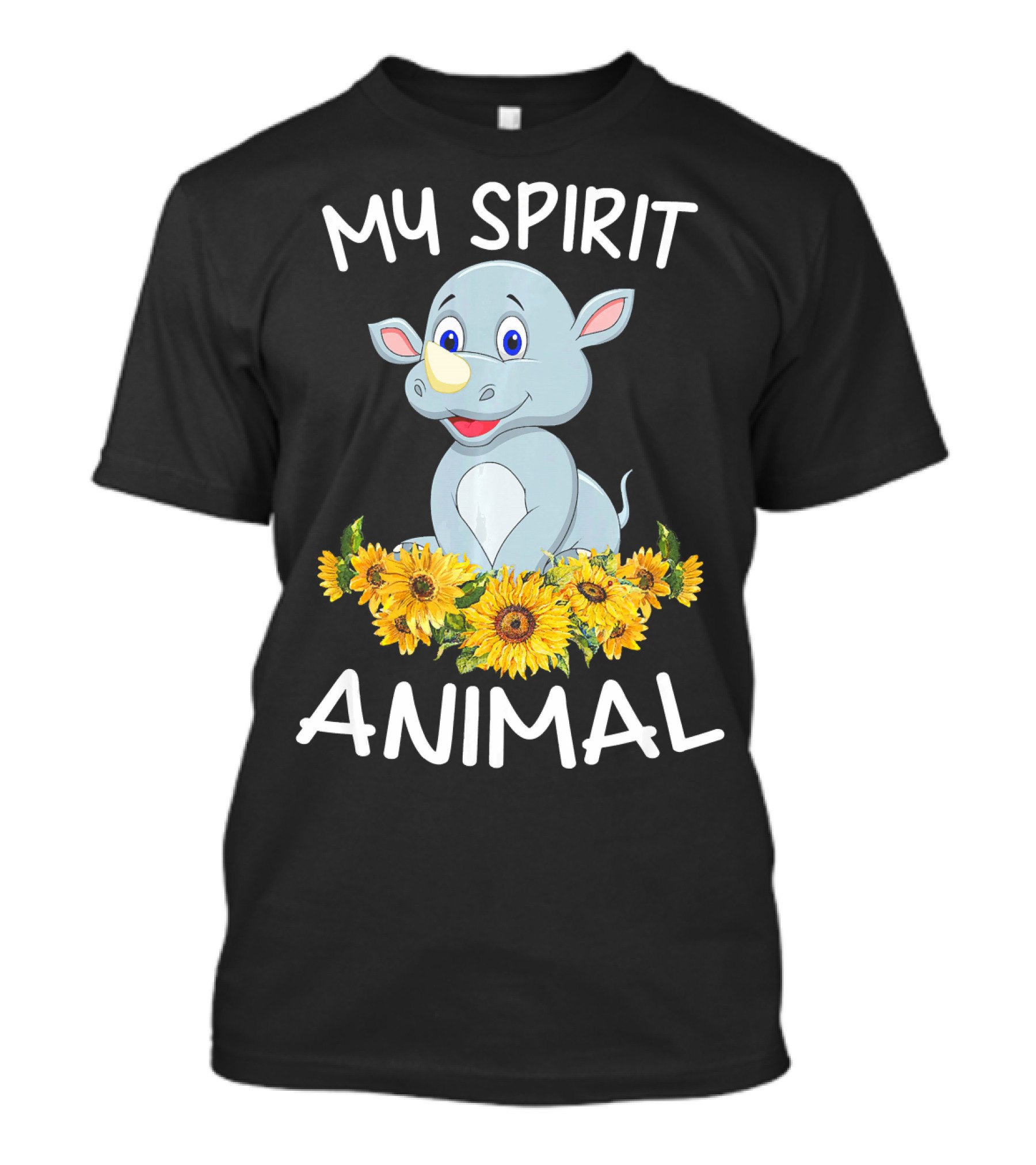 MY SPIRIT ANIMAL RHINO SUNFLOWERS T-Shirt