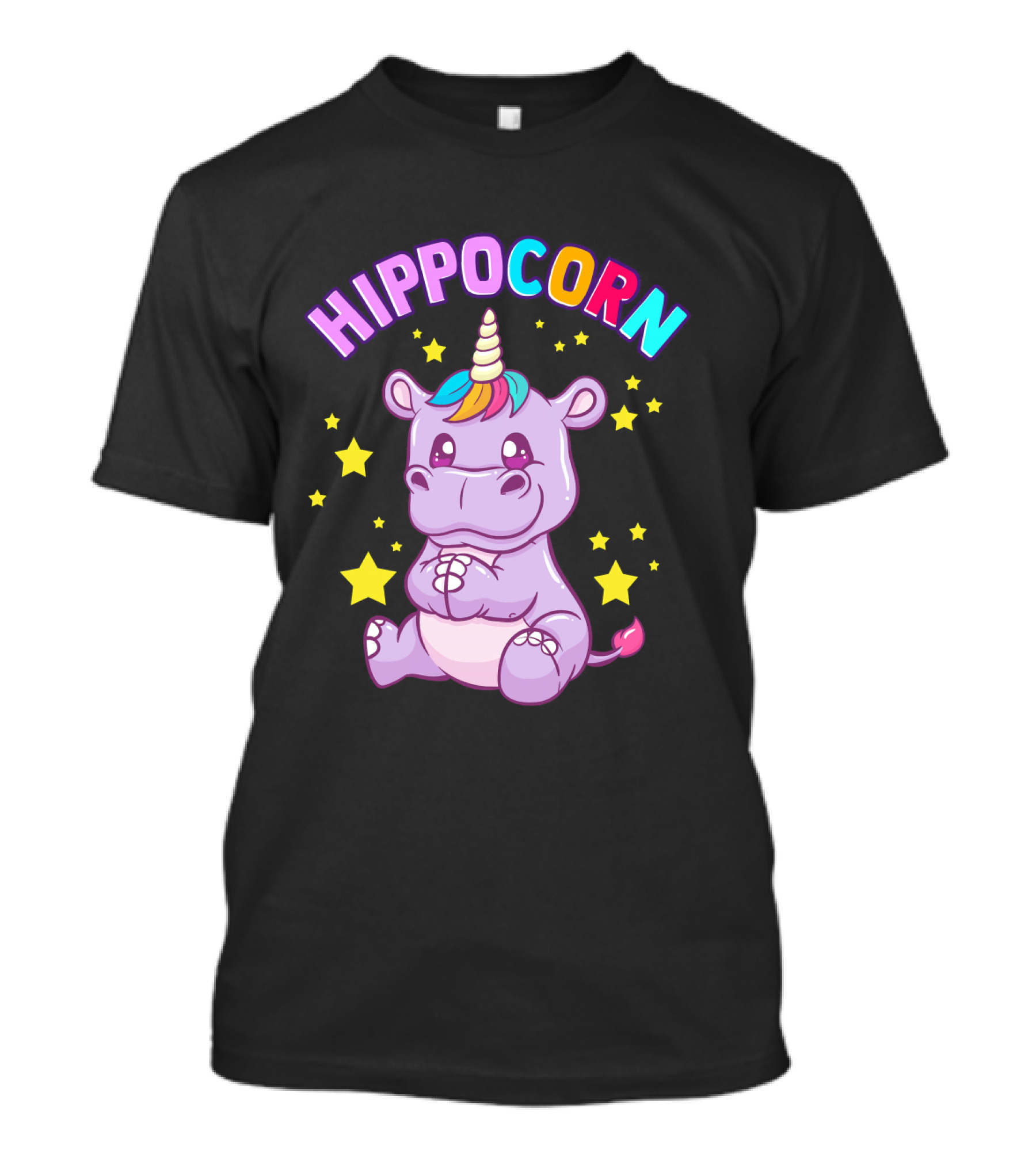 HIPPOCORN Hippo Unicorn Hippopotamus T-Shirt