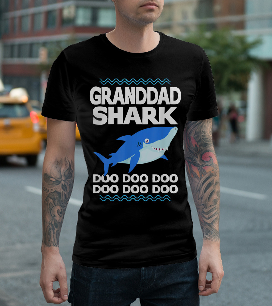 Granddad Shark Doo Doo Doo Doo Doo T-Shirt