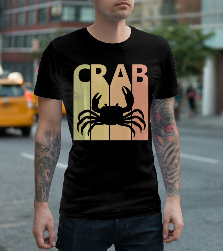Crab Spirit Animal Retro T-Shirt