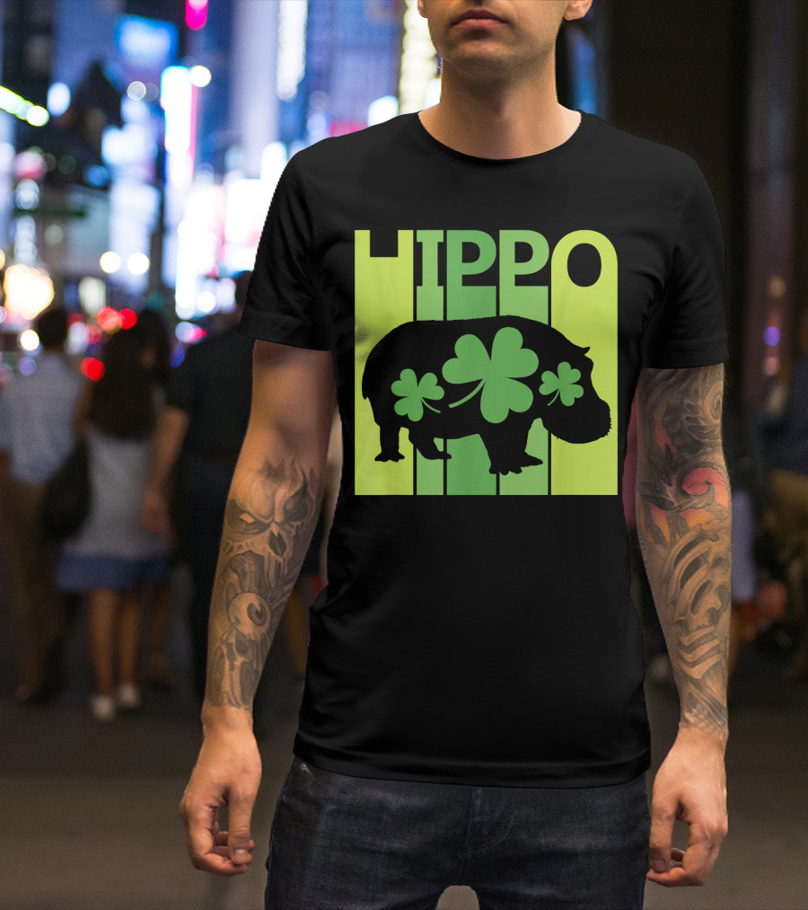Lucky Hippo Clover T-Shirt