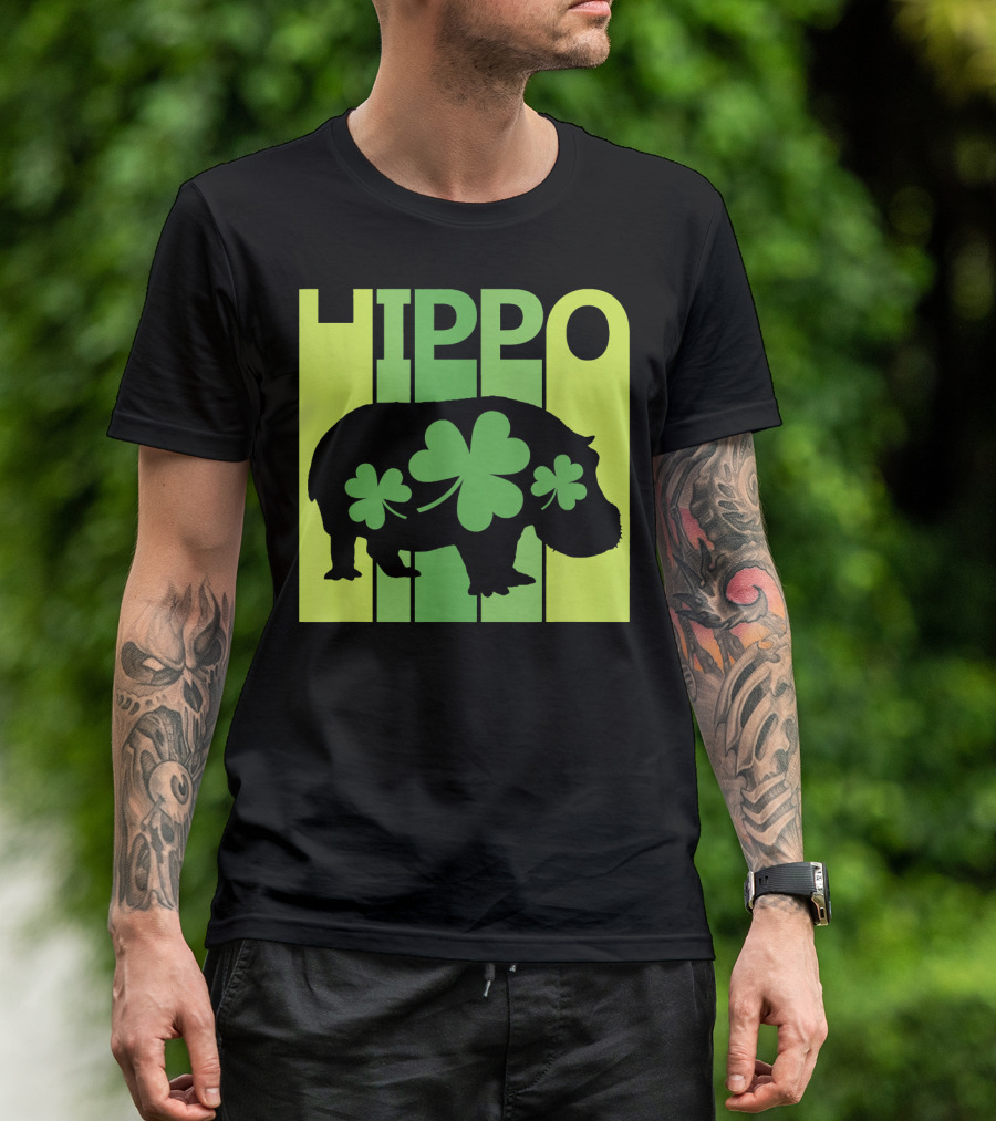 Lucky Hippo Clover T-Shirt