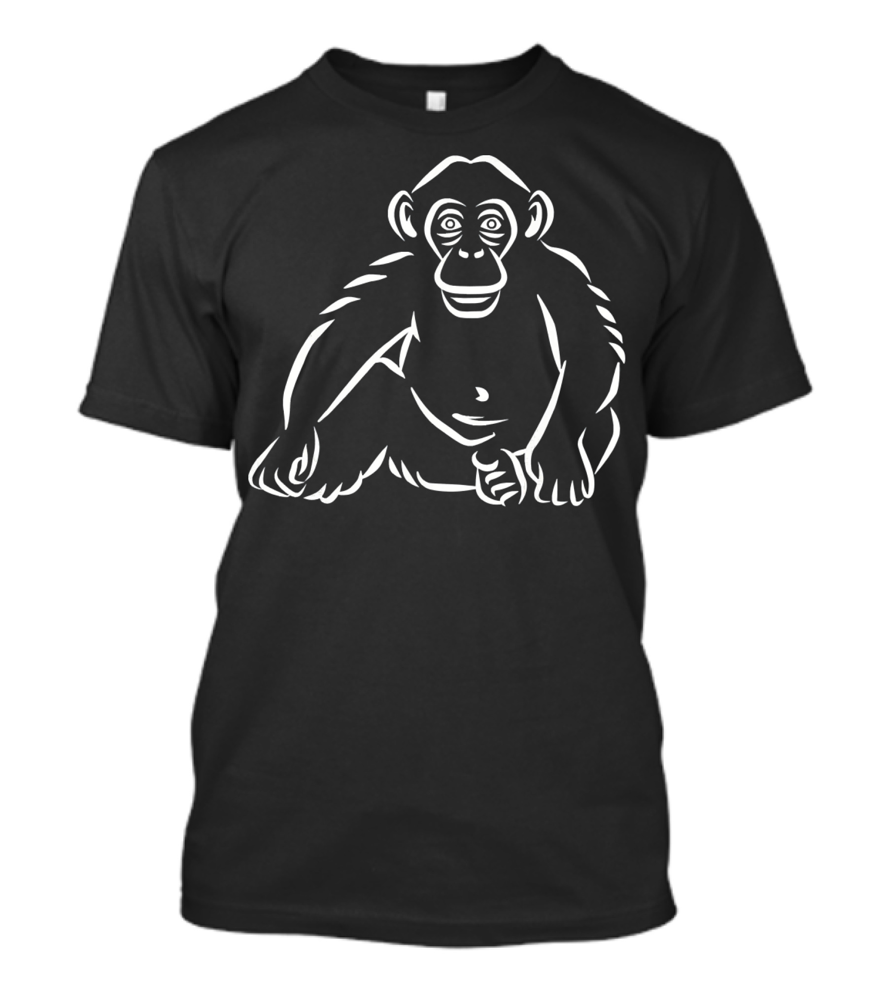 Chimpanzee Monkey Sitting T-Shirt