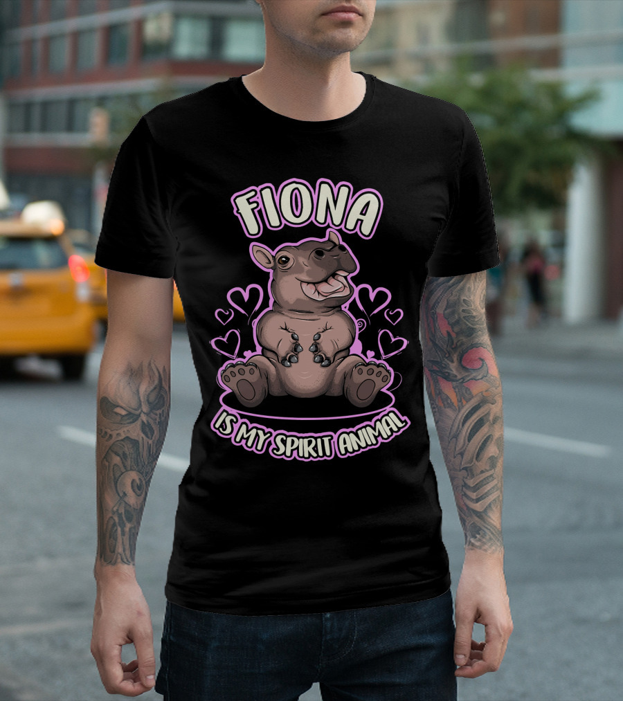 Fiona Is My Spirit Animal Hearts Tea T-Shirt