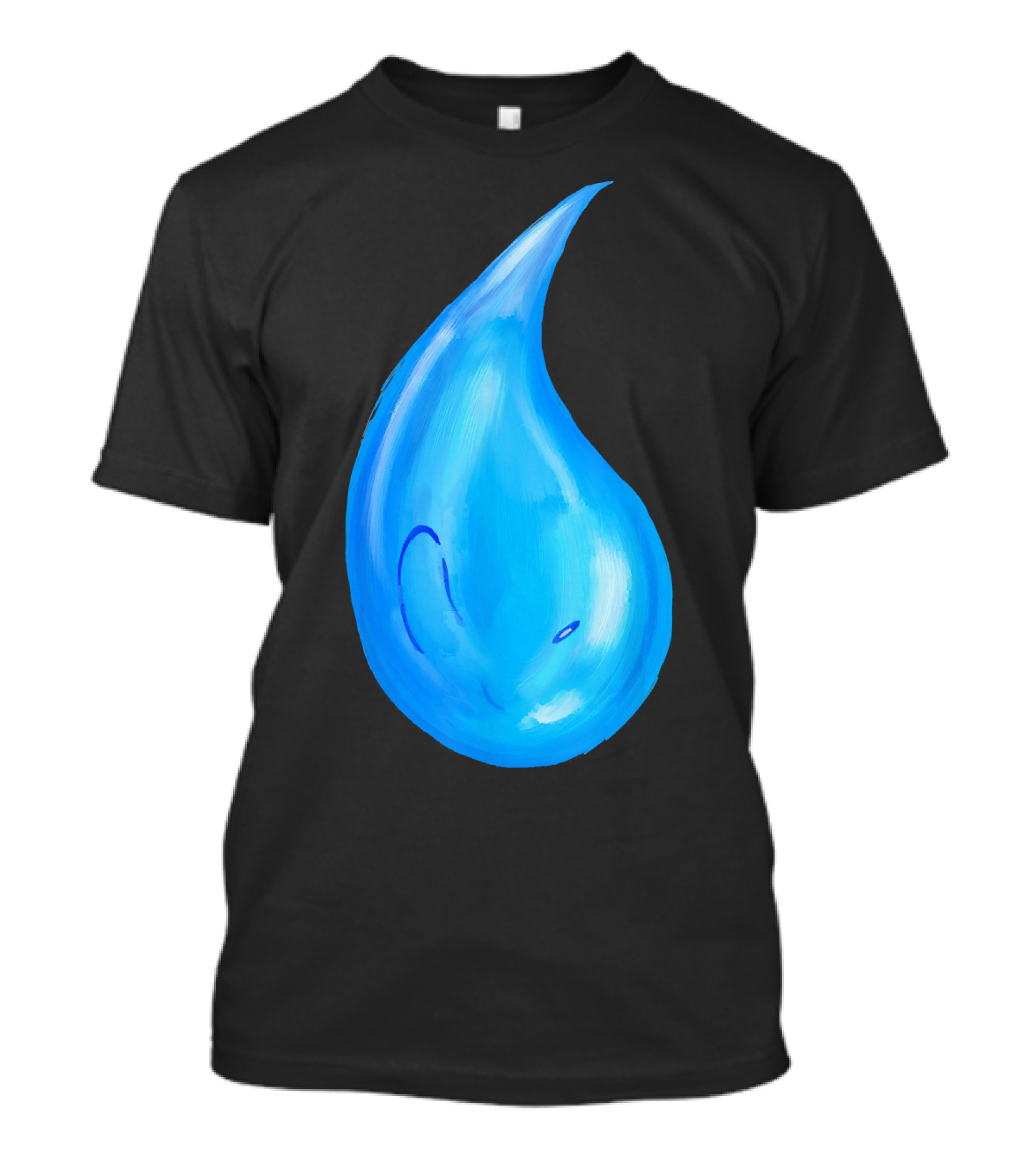 Pouring Whale Water Drop Fusion T-Shirt