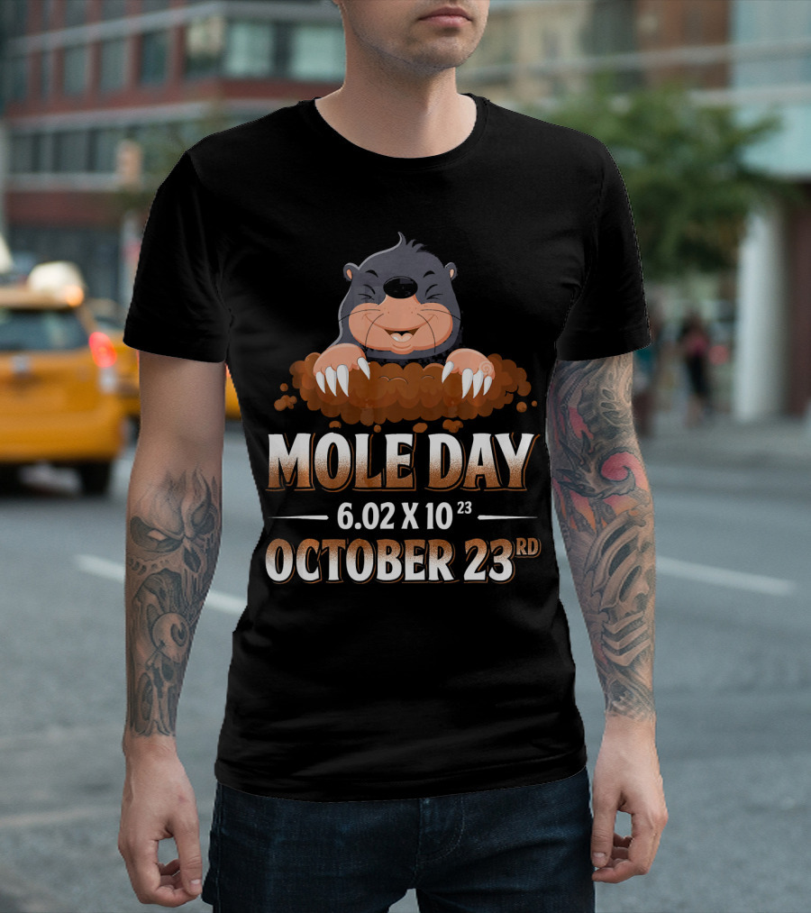 October 23rd Mole Day 6.02 X 10^23 Avogadro's Number T-Shirt
