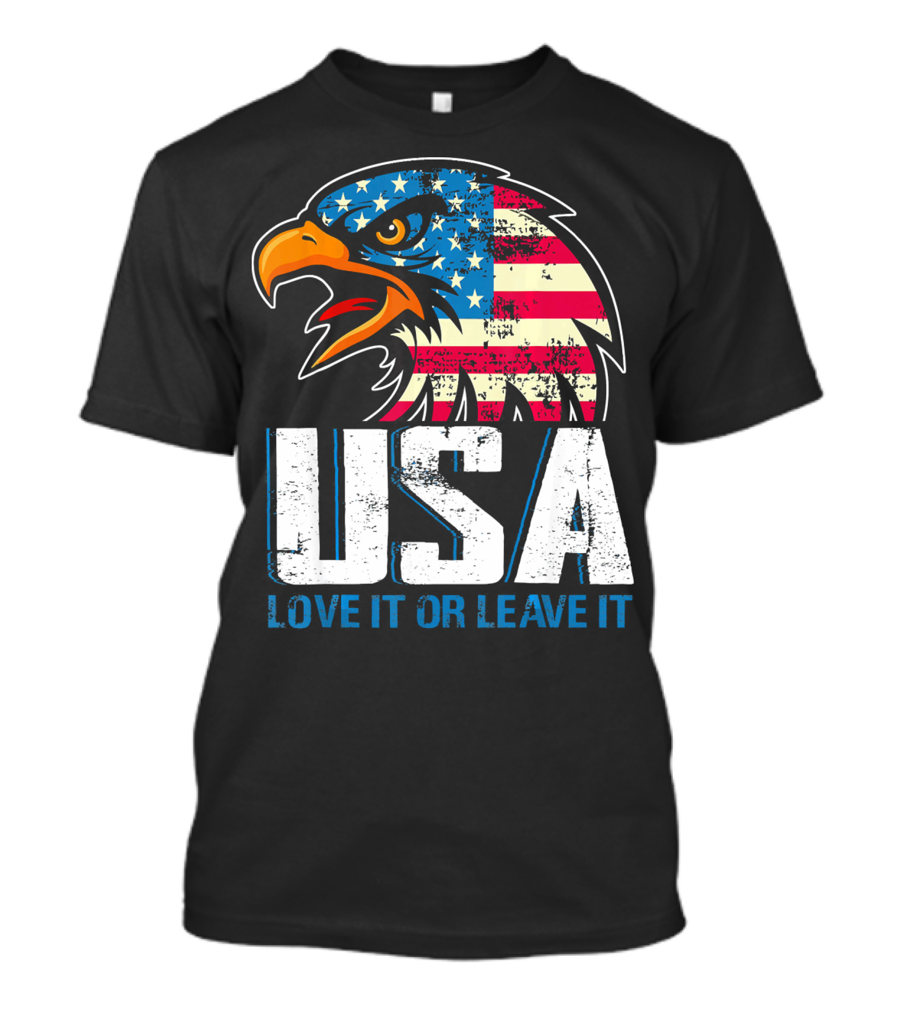 USA Love It Or Leave It American Flag Eagle T-Shirt