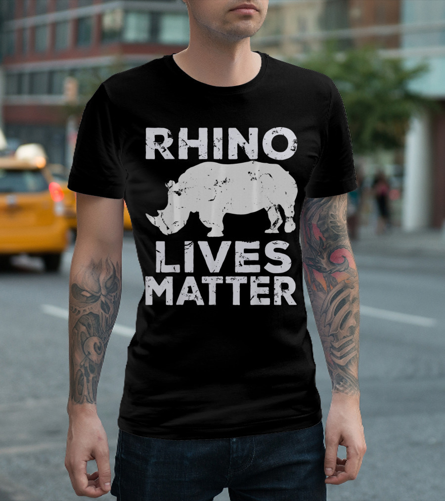 Rhino Lives Matter Fat Unicorns Rhinocer T-Shirt