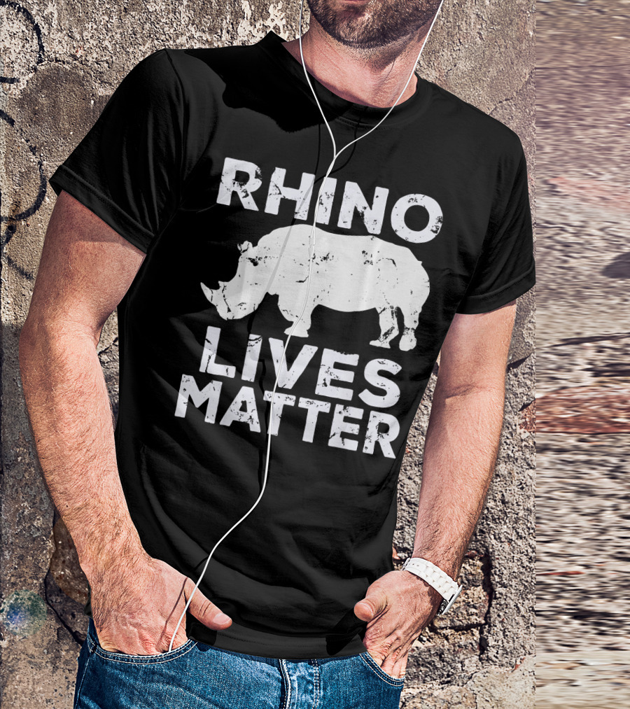 Rhino Lives Matter Fat Unicorns Rhinocer T-Shirt