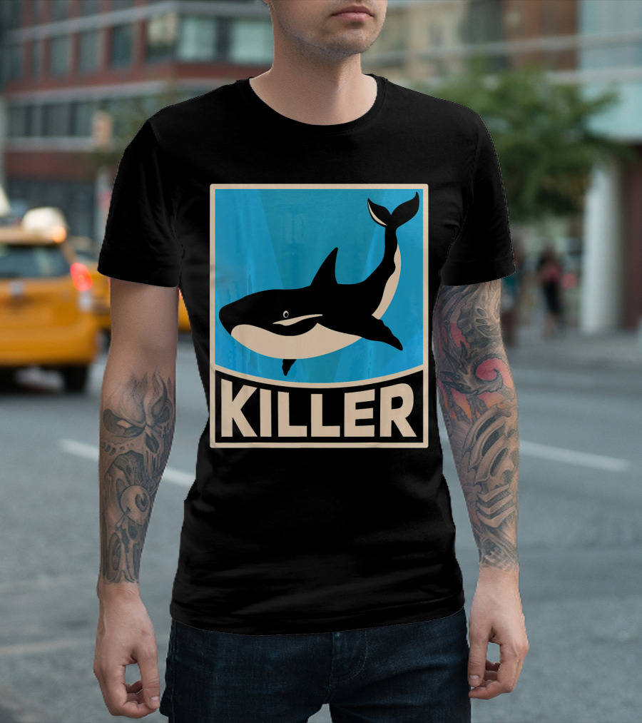 Killer Whale Vintage Ocean Killer Orca T-Shirt