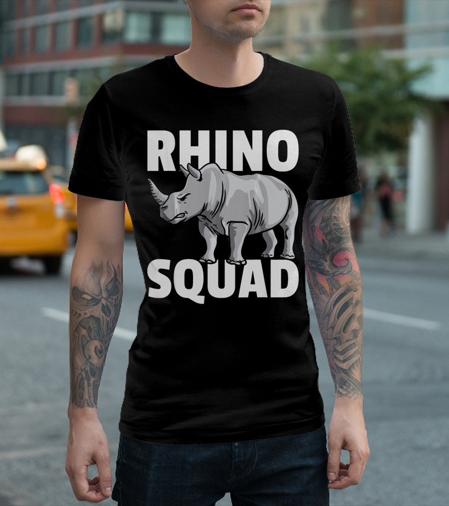 Rhino Squad Rhinoceros Farm Team T-Shirt