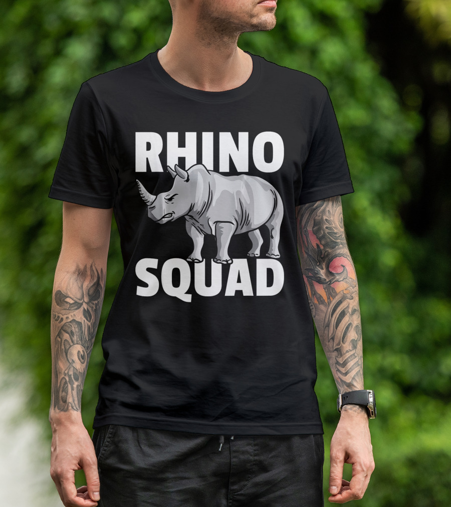 Rhino Squad Rhinoceros Farm Team T-Shirt