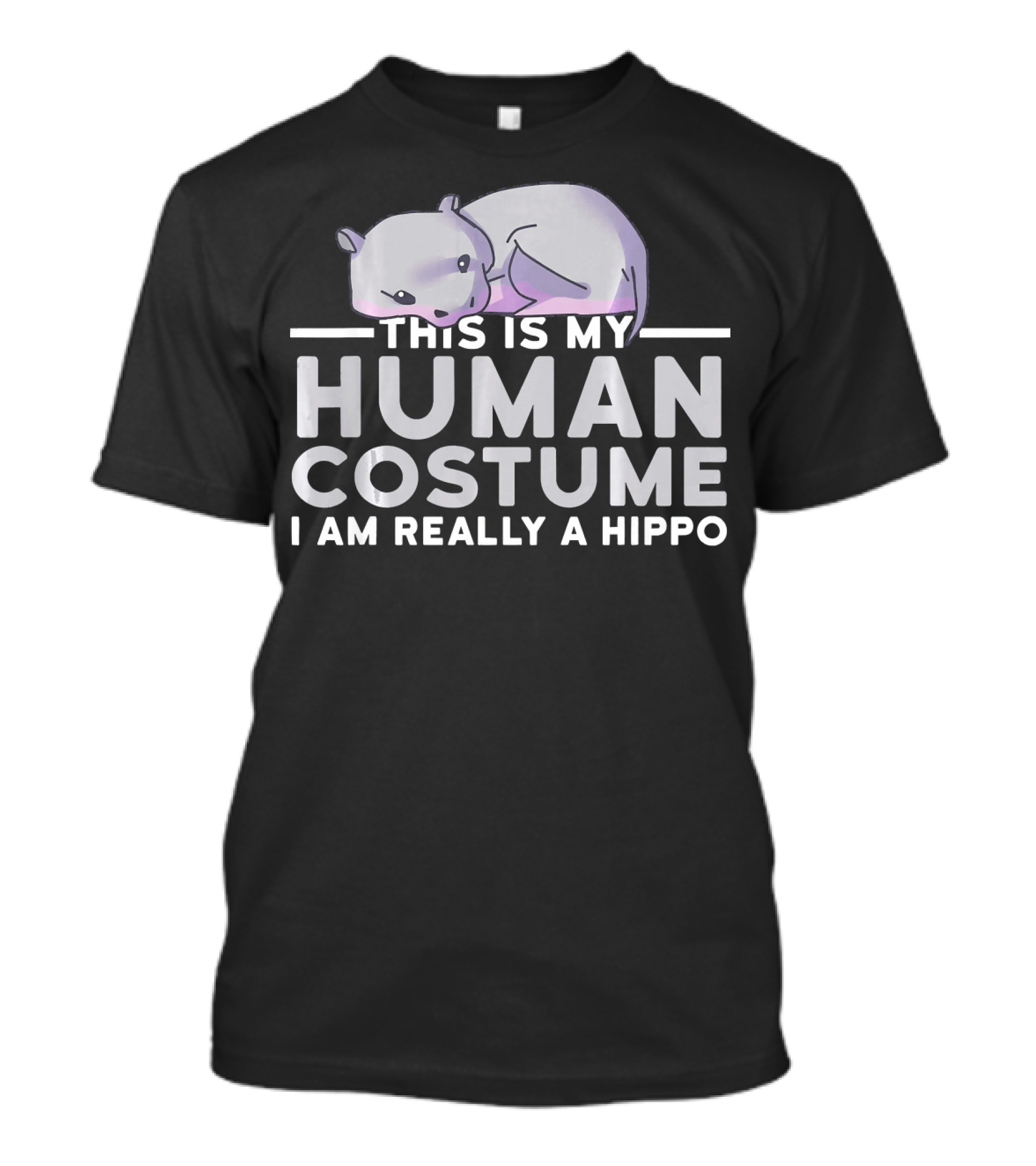 This Is My Human Costume I Am Really A Hippo T-Shirt