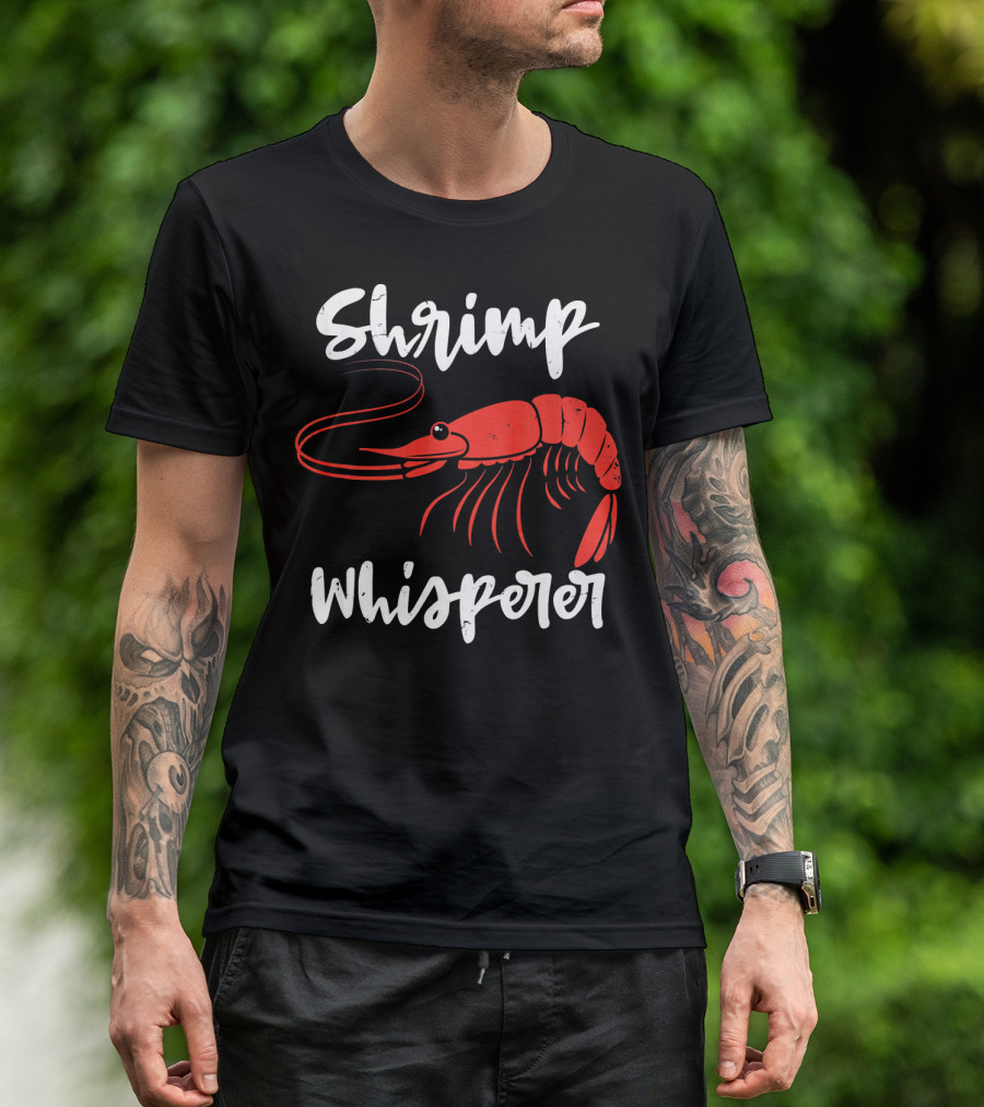 Shrimp Whisperer Cute Crab Funny Shrim T-Shirt