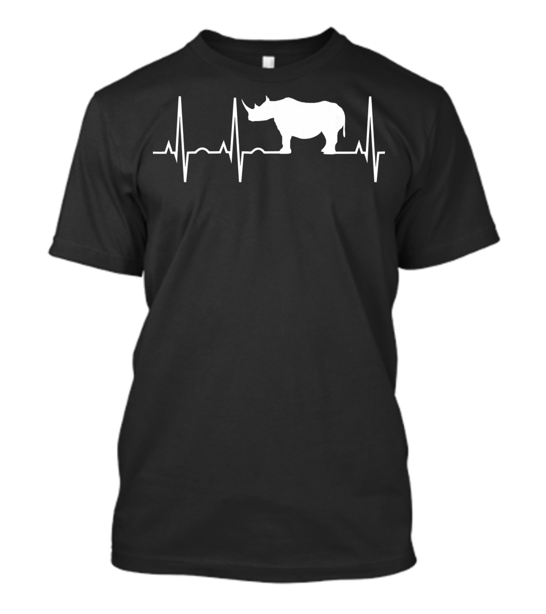 Rhino Heartbeat Line Rhino T-Shirt
