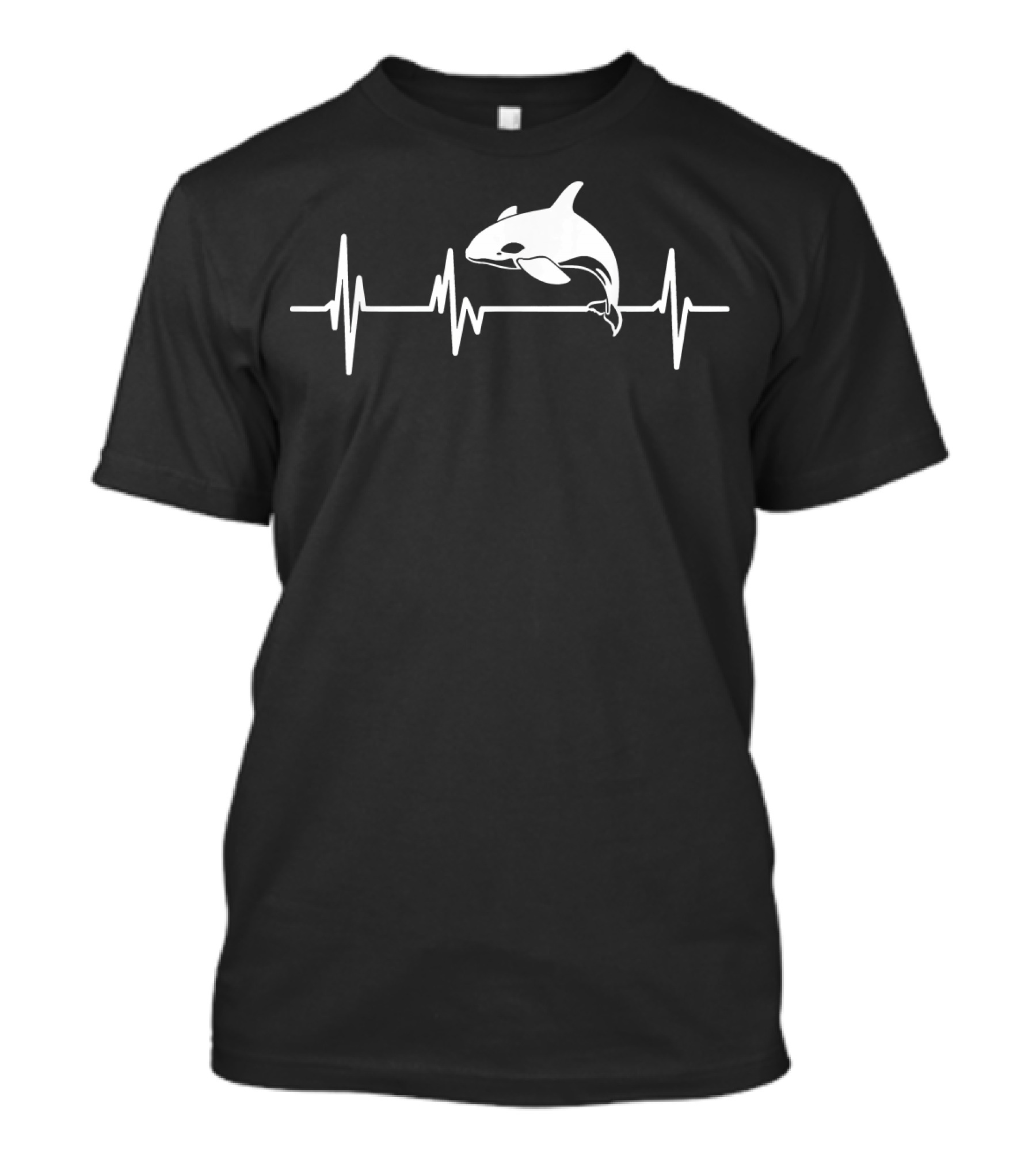 Orca Whales Heartbeat Lover Rhythm T-Shirt