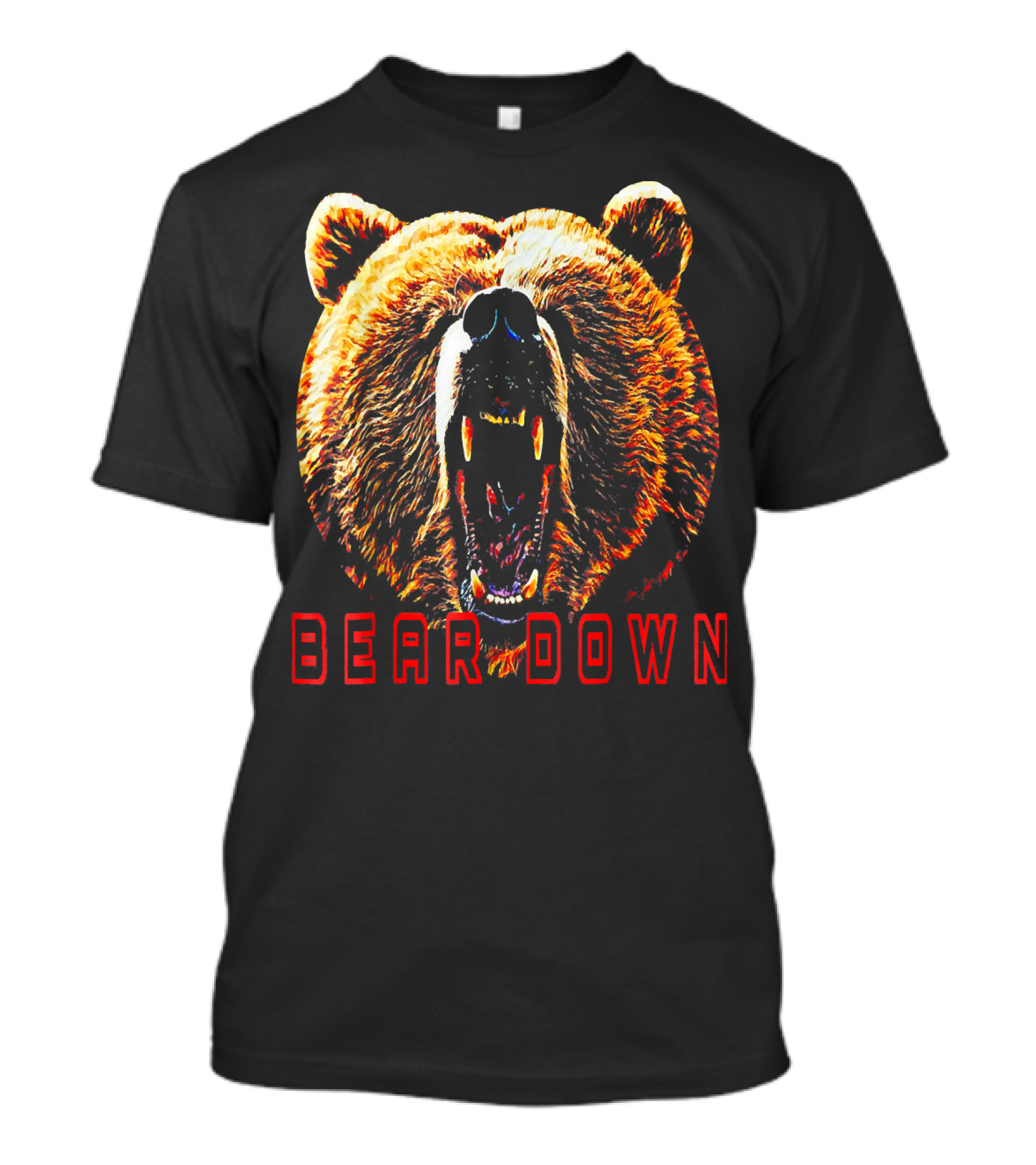 Bear Down Bears Football Tex Roaring Bear T-Shirt