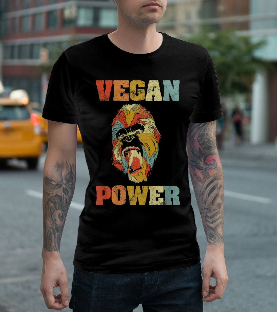 VEGAN POWER Gorilla Herbivore T-Shirt