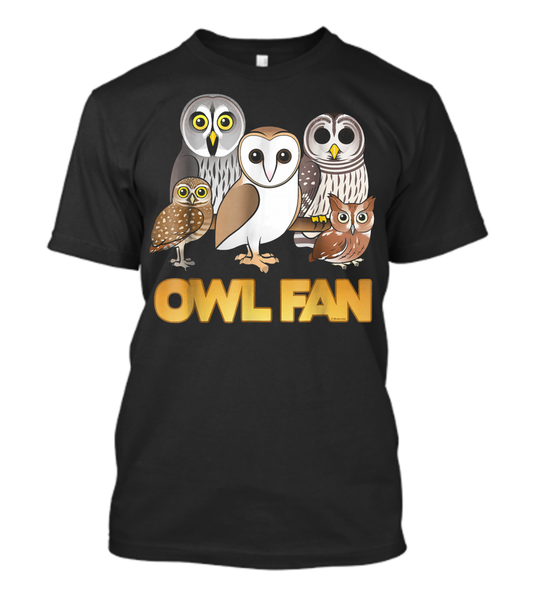 Owl Fan Cute Cartoon Owl Collection T-Shirt