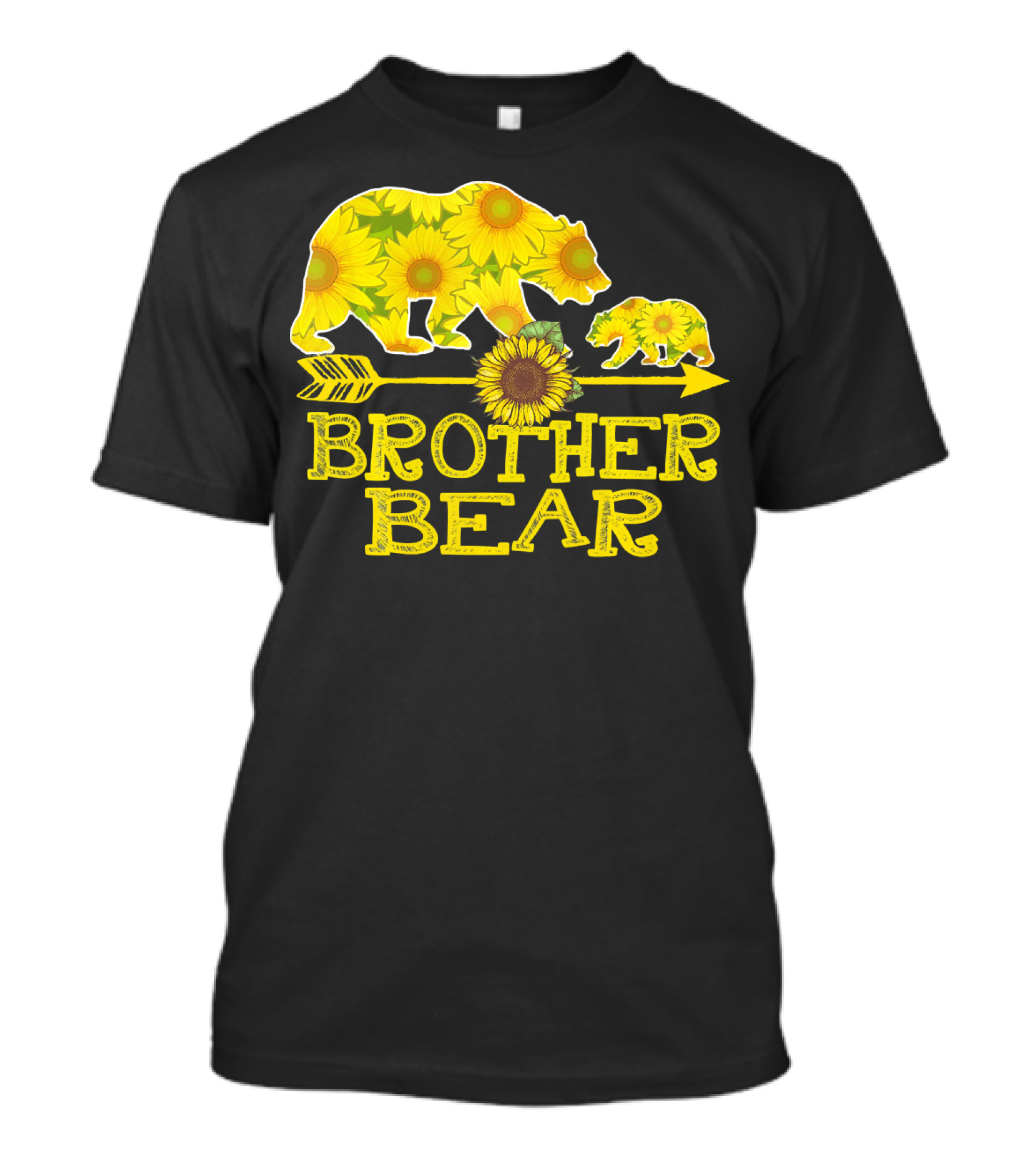 Brother Bear Sunflower Motif With Arrow T-Shirt