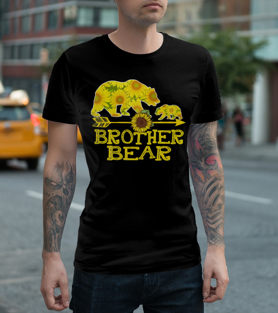 Brother Bear Sunflower Motif with Arrow T-Shirt