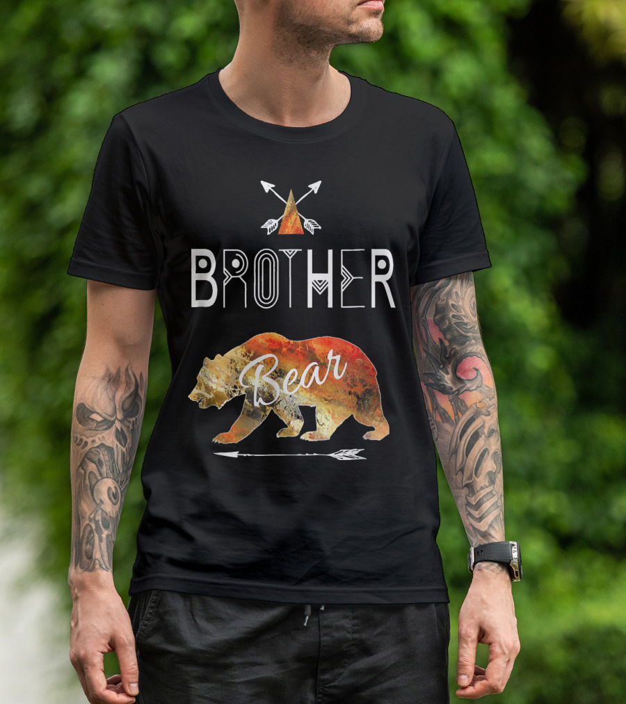 Brother Bear Tribal Arrows And Bear T-Shirt