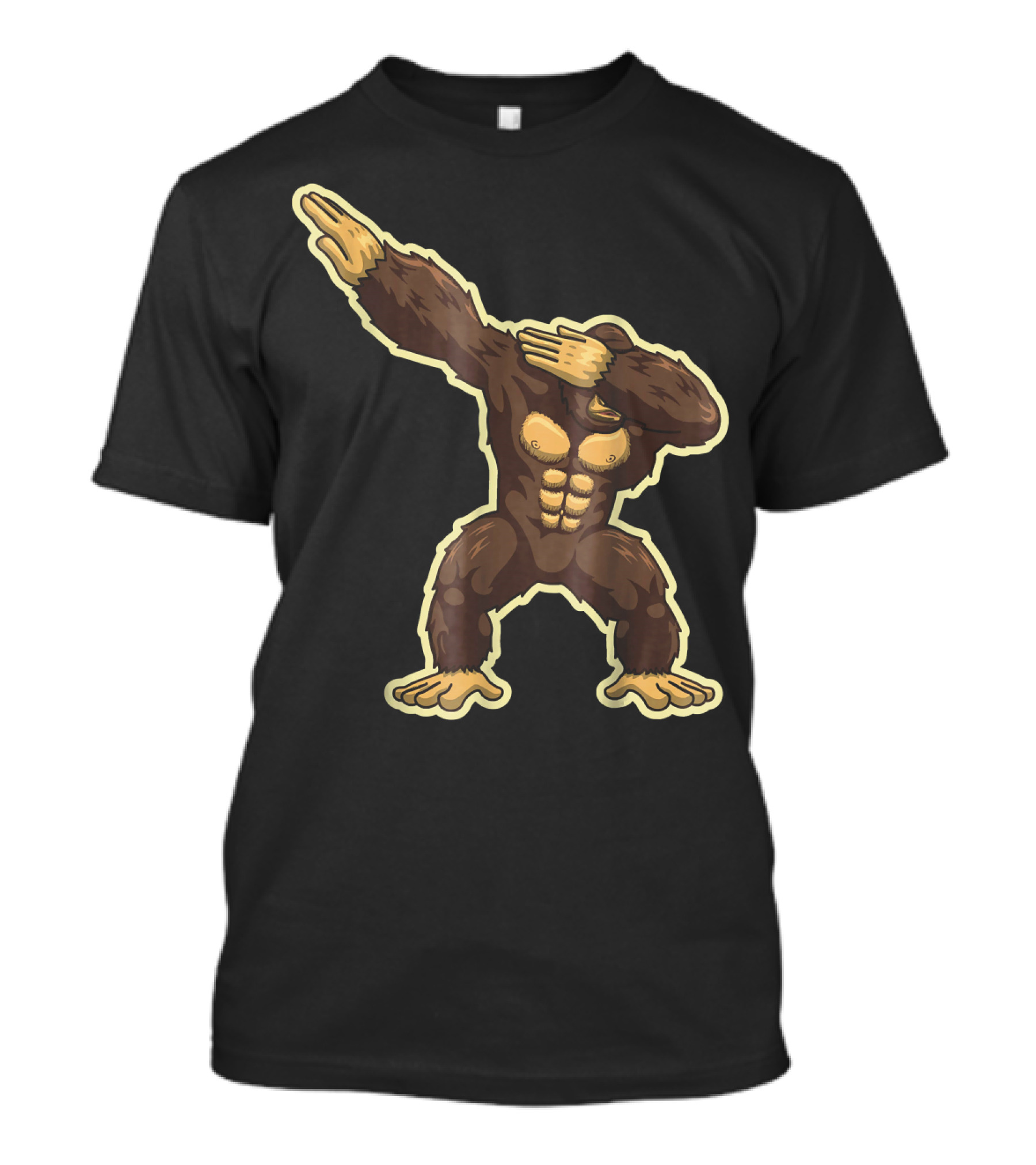 Cool Dabbing Funny Gorilla Monk T-Shirt