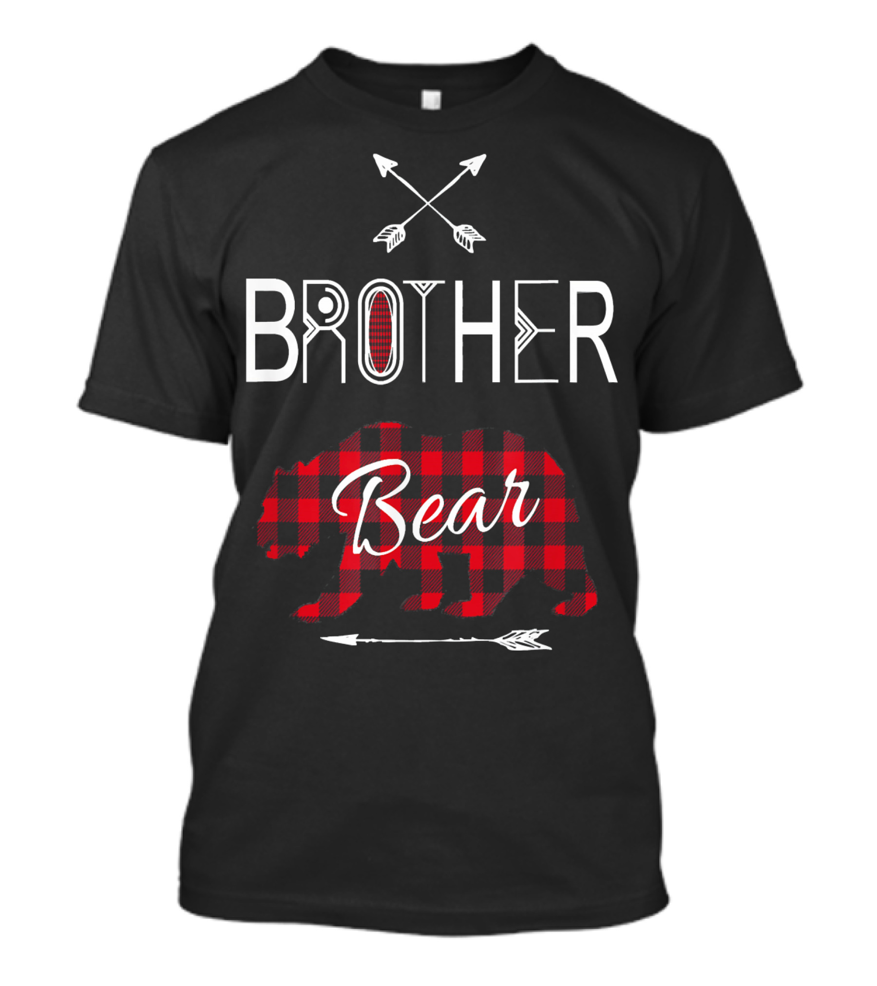 Brother Bear Buffalo Plaid With Arrows T-Shirt