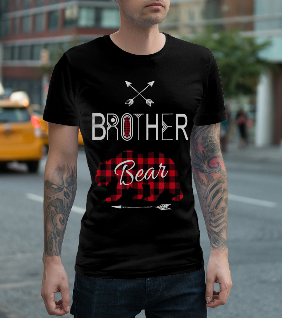 Brother Bear Buffalo Plaid With Arrows T-Shirt