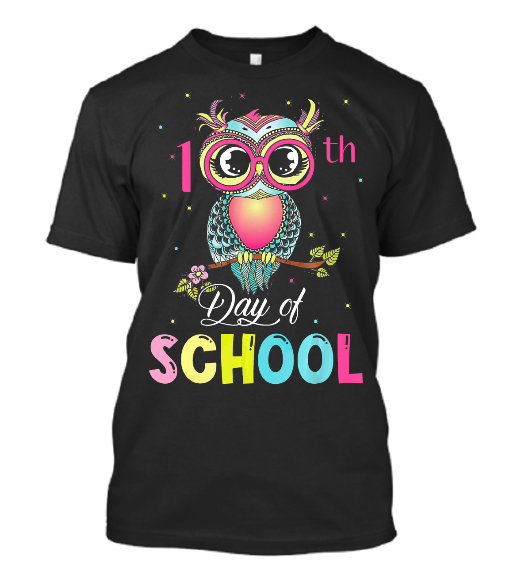 100th Day Of School Cute Owl Teacher T-Shirt