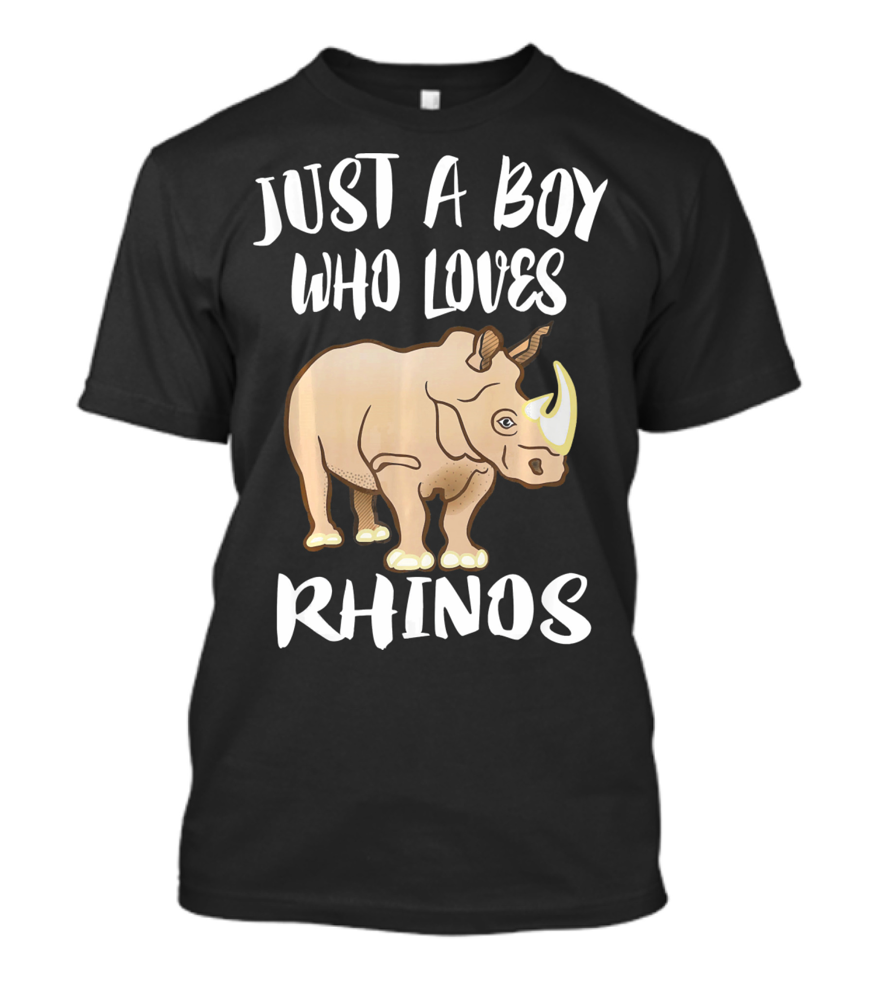 Just A Boy Who Loves Rhinos Rhino T-Shirt