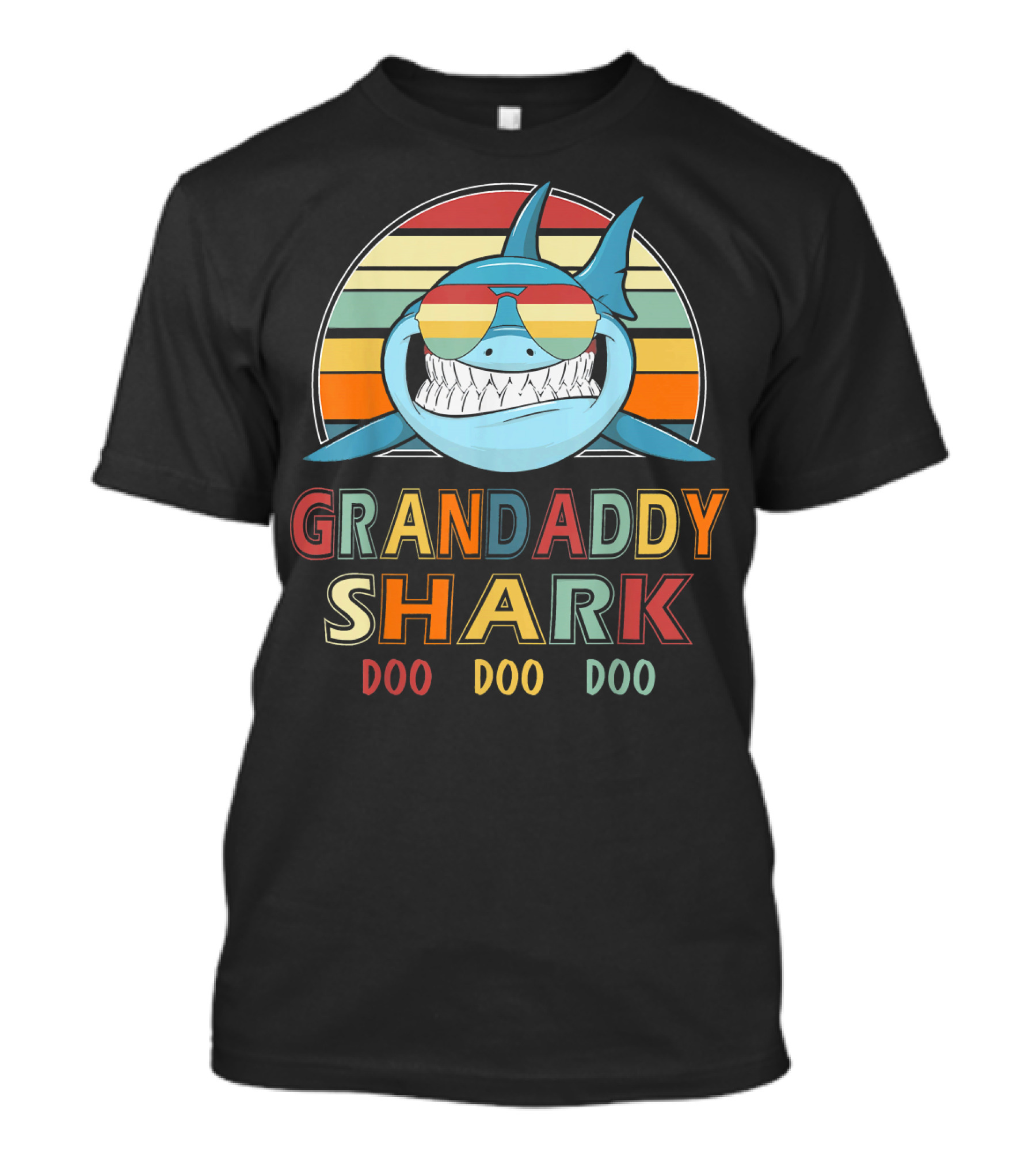 Granddaddy Shark Doo Doo Doo Retro T-Shirt