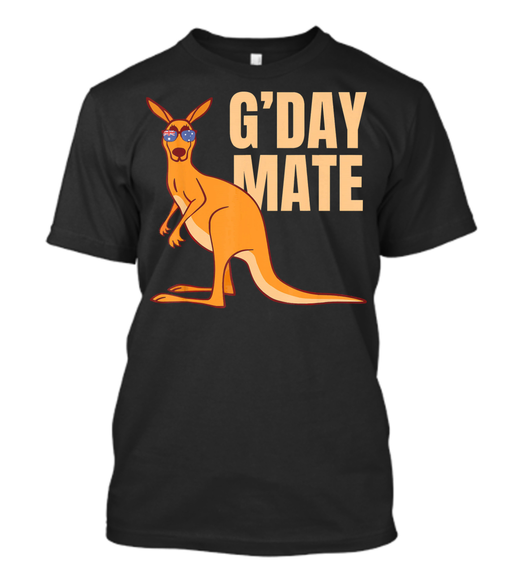 GDay Mate Funny Kangaroo With Sunglasses Australia T-Shirt