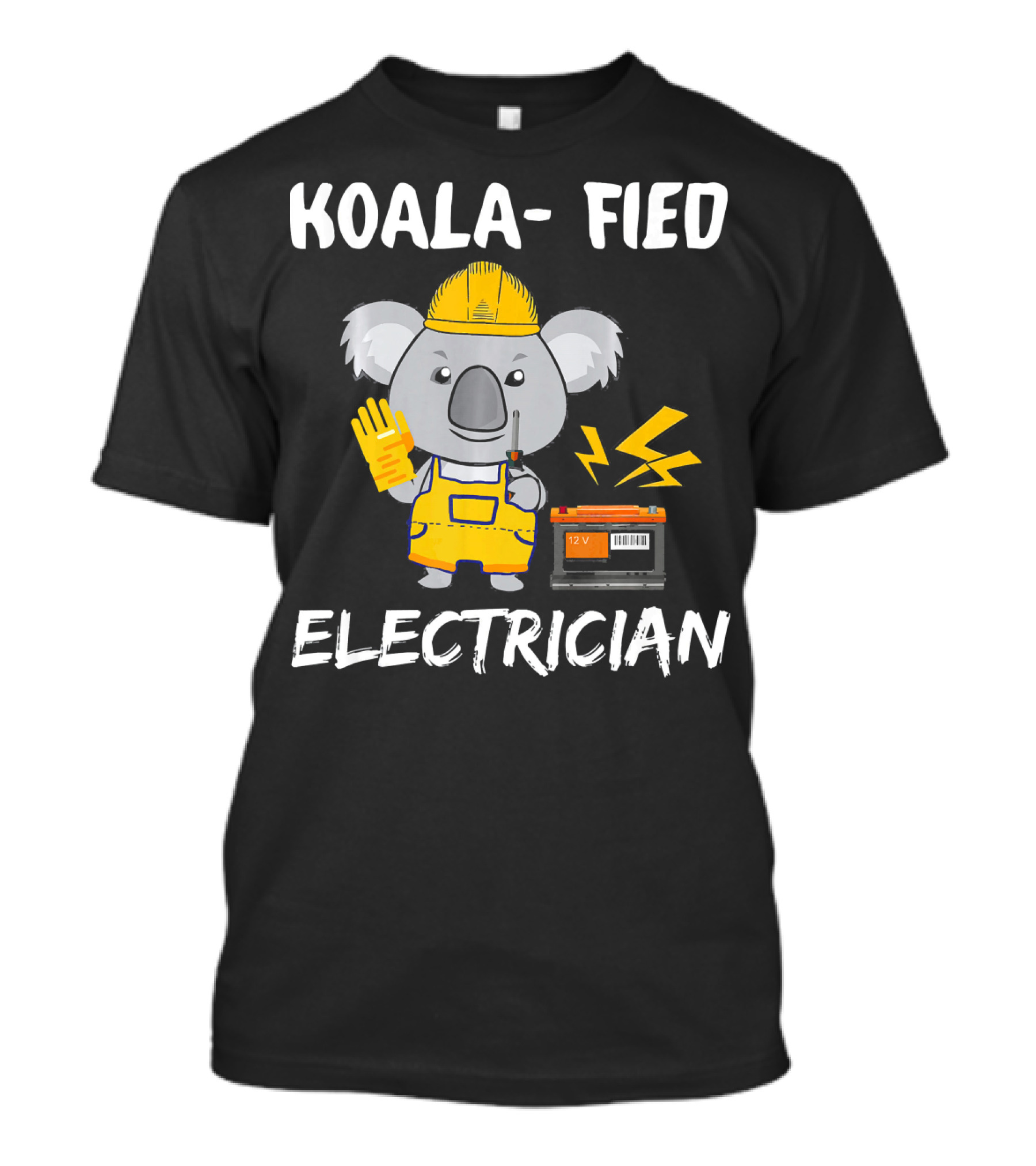 Koala-Fied Electrician Cute Koala Animal Puns T-Shirt