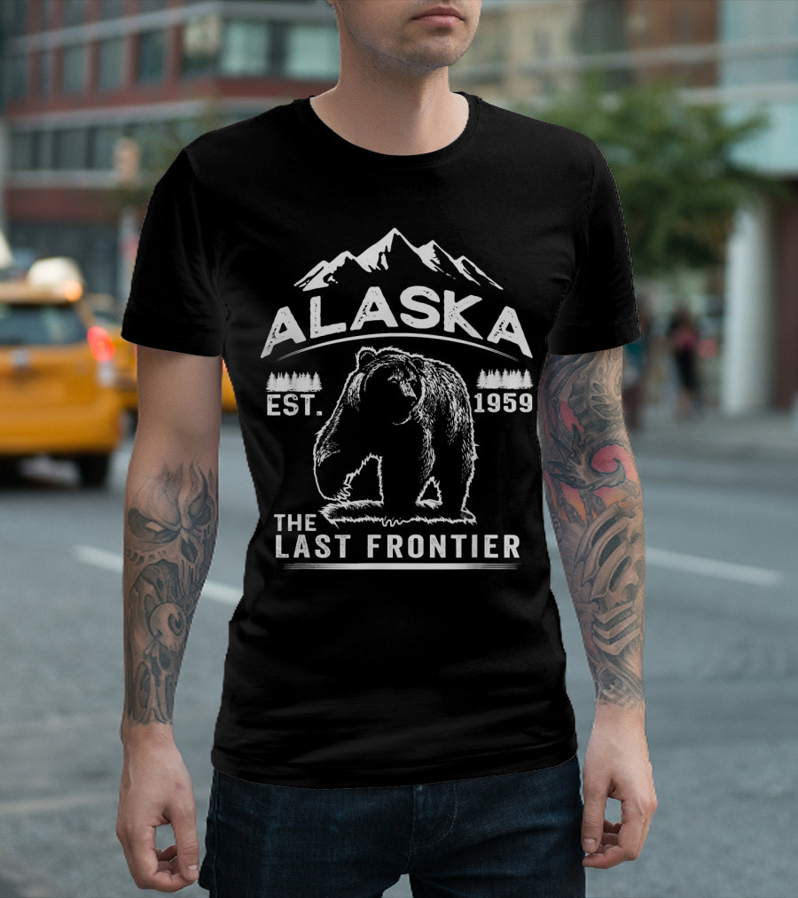Alaska Bear Est. 1959 The Last Frontier T-Shirt