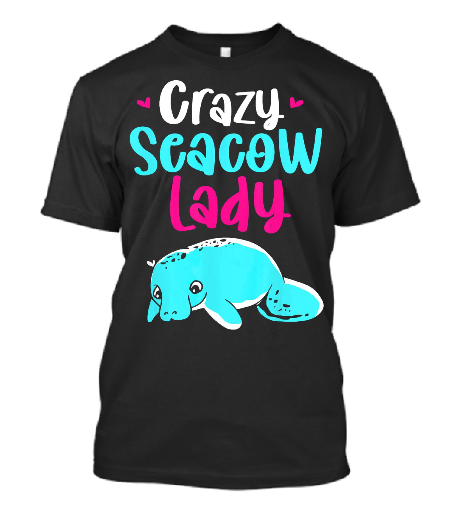 Crazy Seacow Lady Manatee T-Shirt