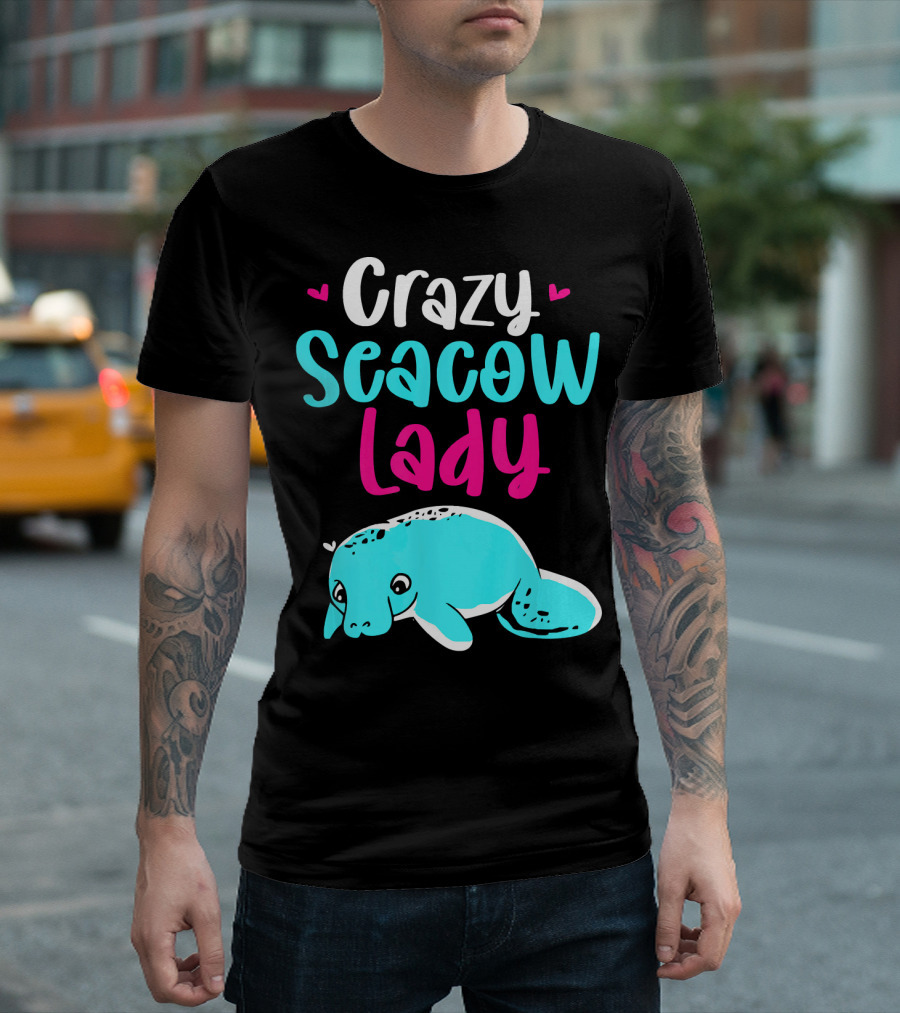 Crazy Seacow Lady Manatee T-Shirt
