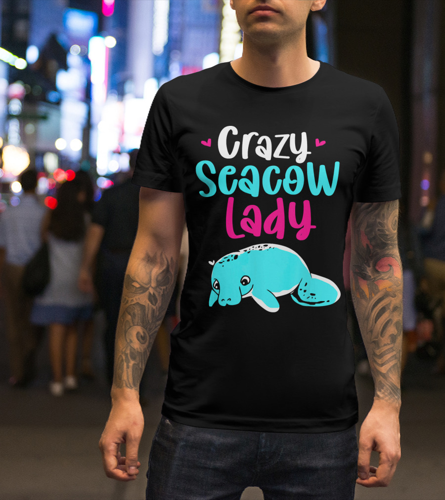 Crazy Seacow Lady Manatee T-Shirt