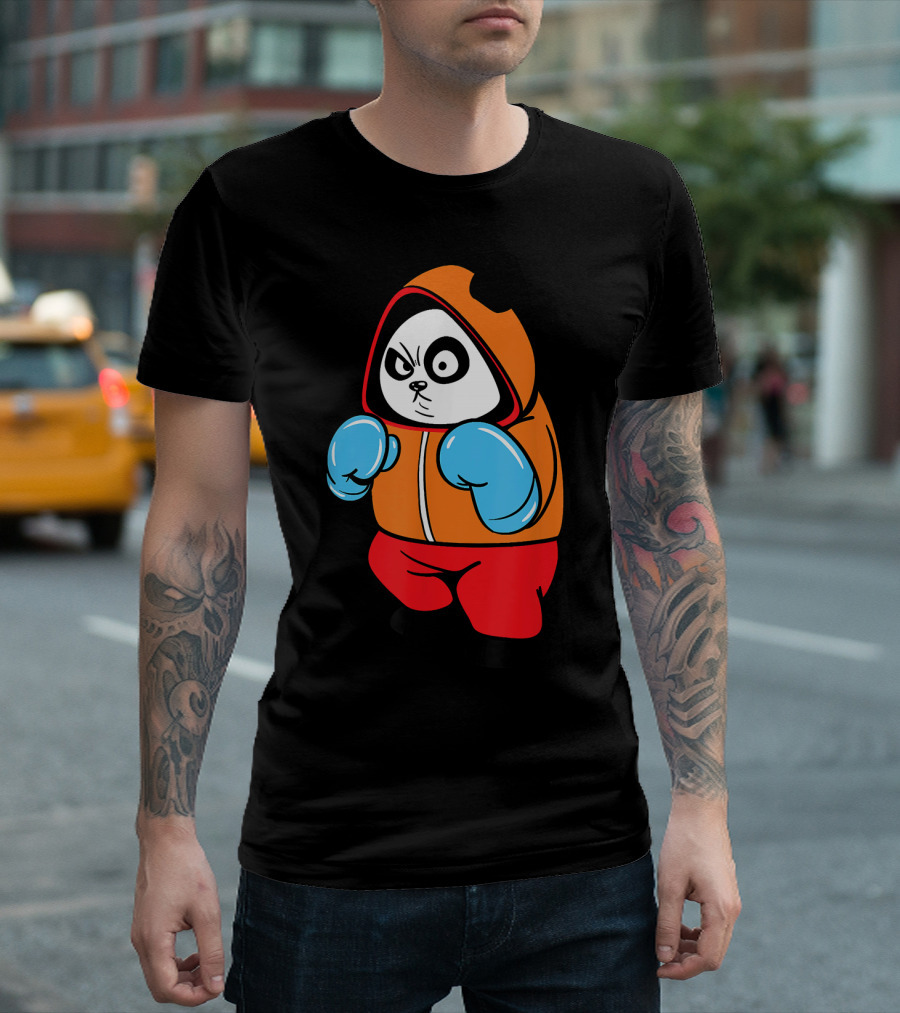 Boxing Panda Bear Hoodie Fighter T-Shirt