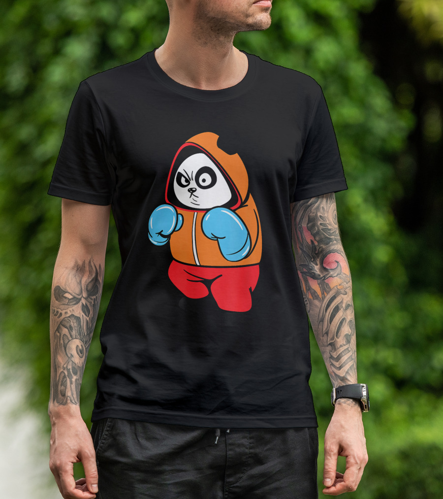 Boxing Panda Bear Hoodie Fighter T-Shirt