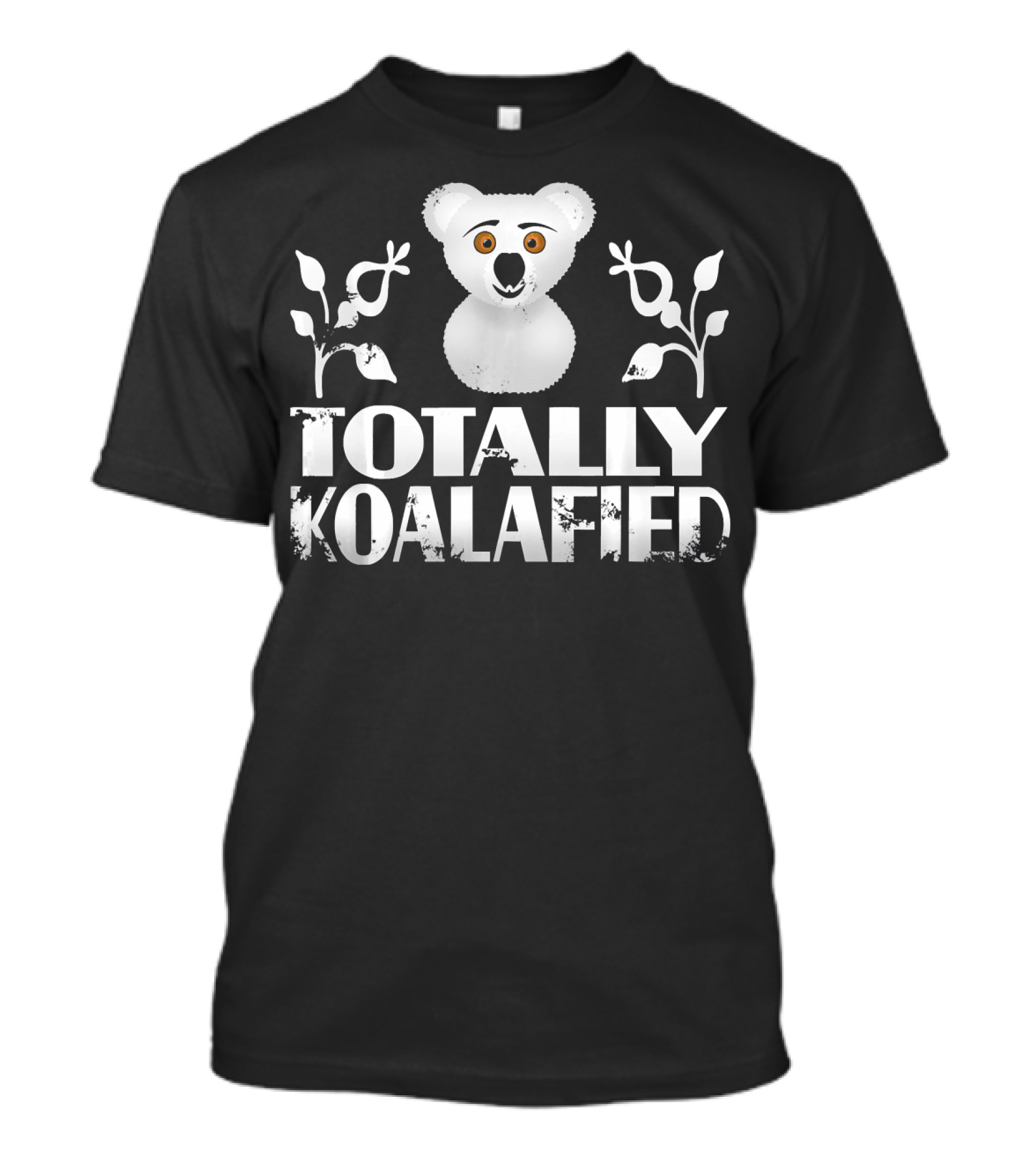 Totally Koalafied Koala With Floral Accents T-Shirt