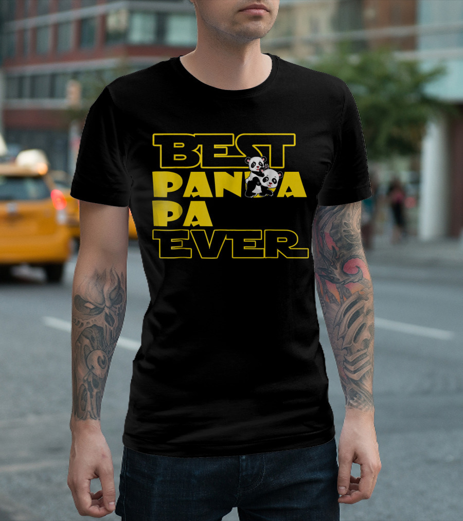 BEST PANDA PA EVER Cute Panda Duo T-Shirt