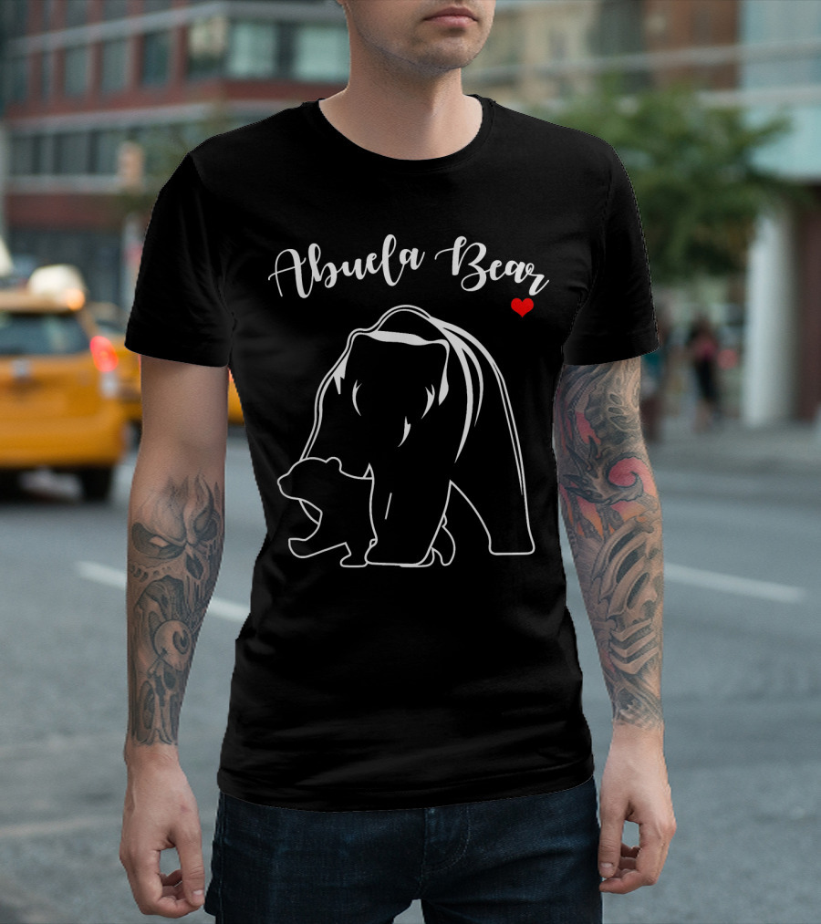 Abuela Bear Best Mothers Heart Bear T-Shirt