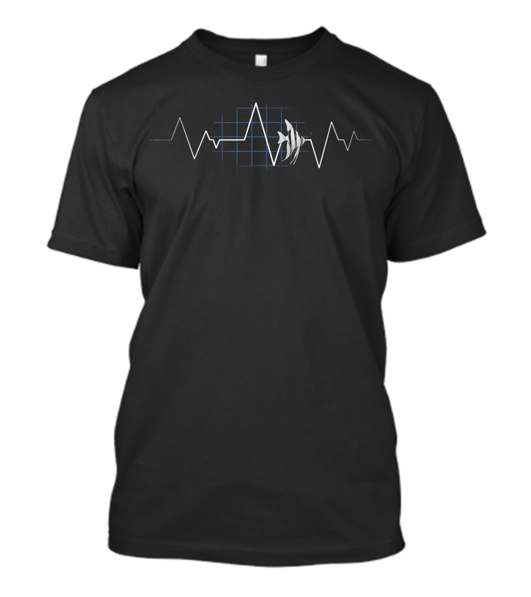 Angelfish Heartbeat Heart Beat Waveform T-Shirt