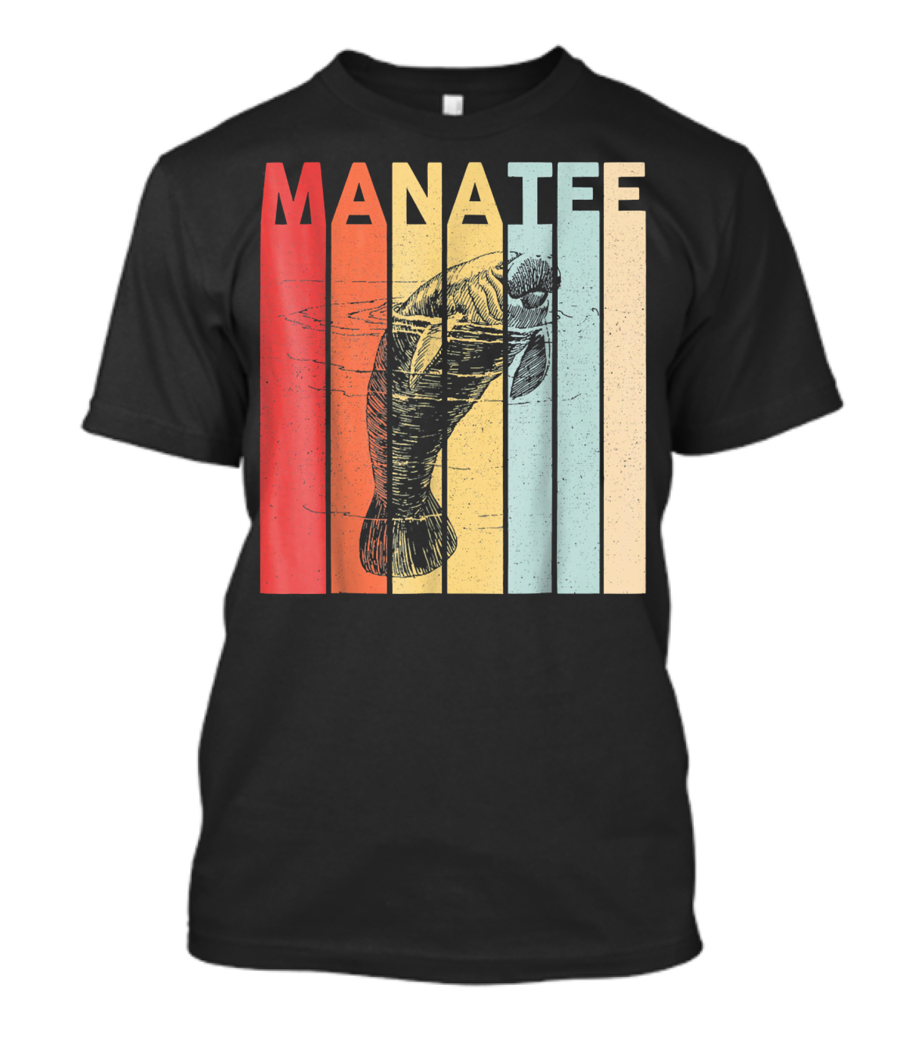 MANATEE Retro Vintage Cute Sea Cow T-Shirt