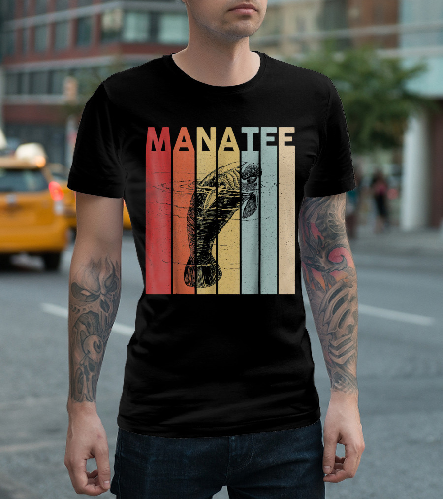 MANATEE Retro Vintage Cute Sea Cow T-Shirt